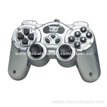 Wired PC USB Game Joystick with Double Vibration, New Design, Various Colors, Factory Cheap Price